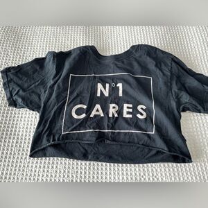 Fashion Nova Black Tee with White Accents